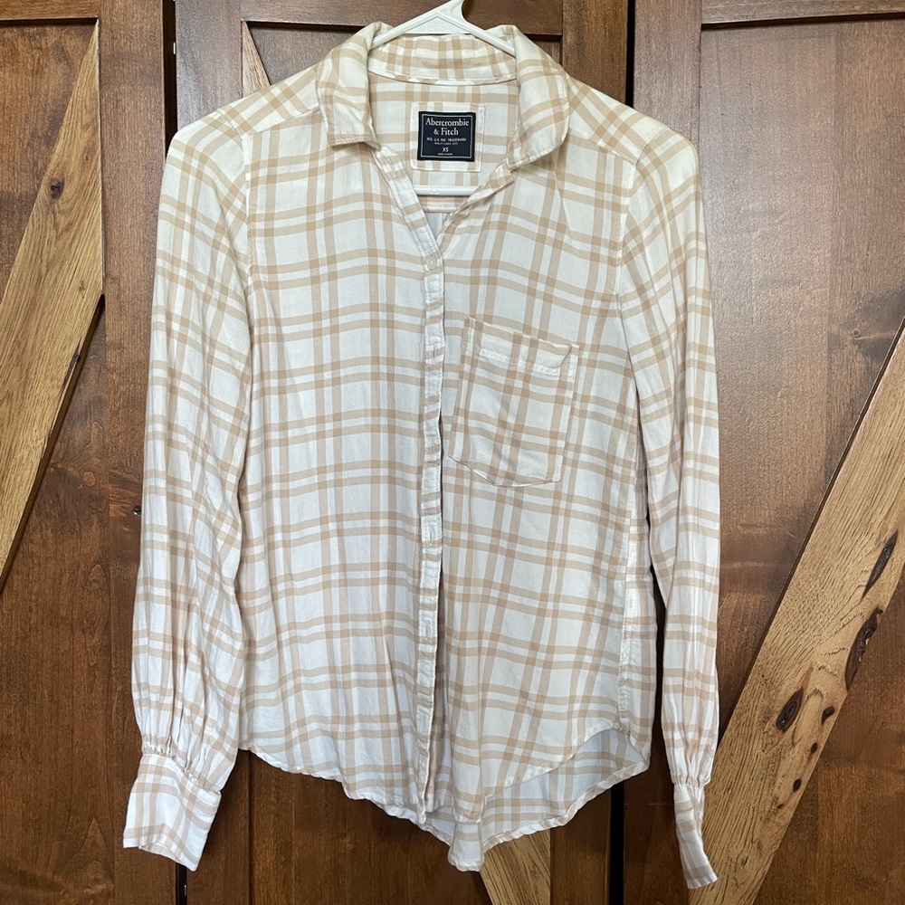 A&F plaid shirt